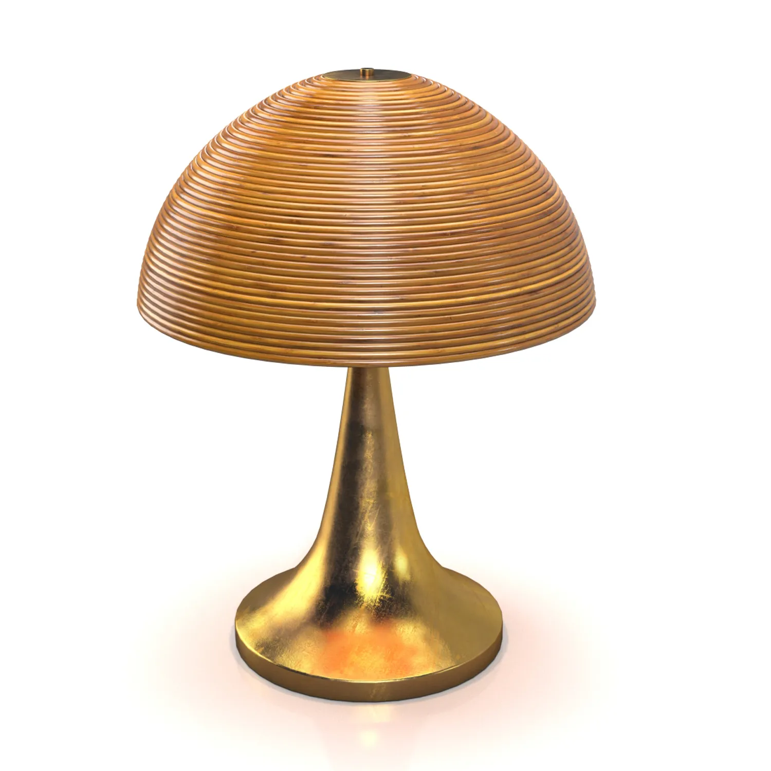 Large Bamboo Table Lamp 3D Model_06